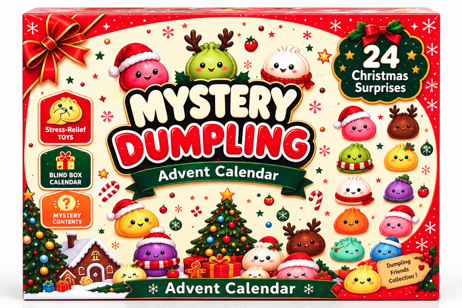 Calendrier de l'Avent Mystery Dumpling, 24 surprises squishy